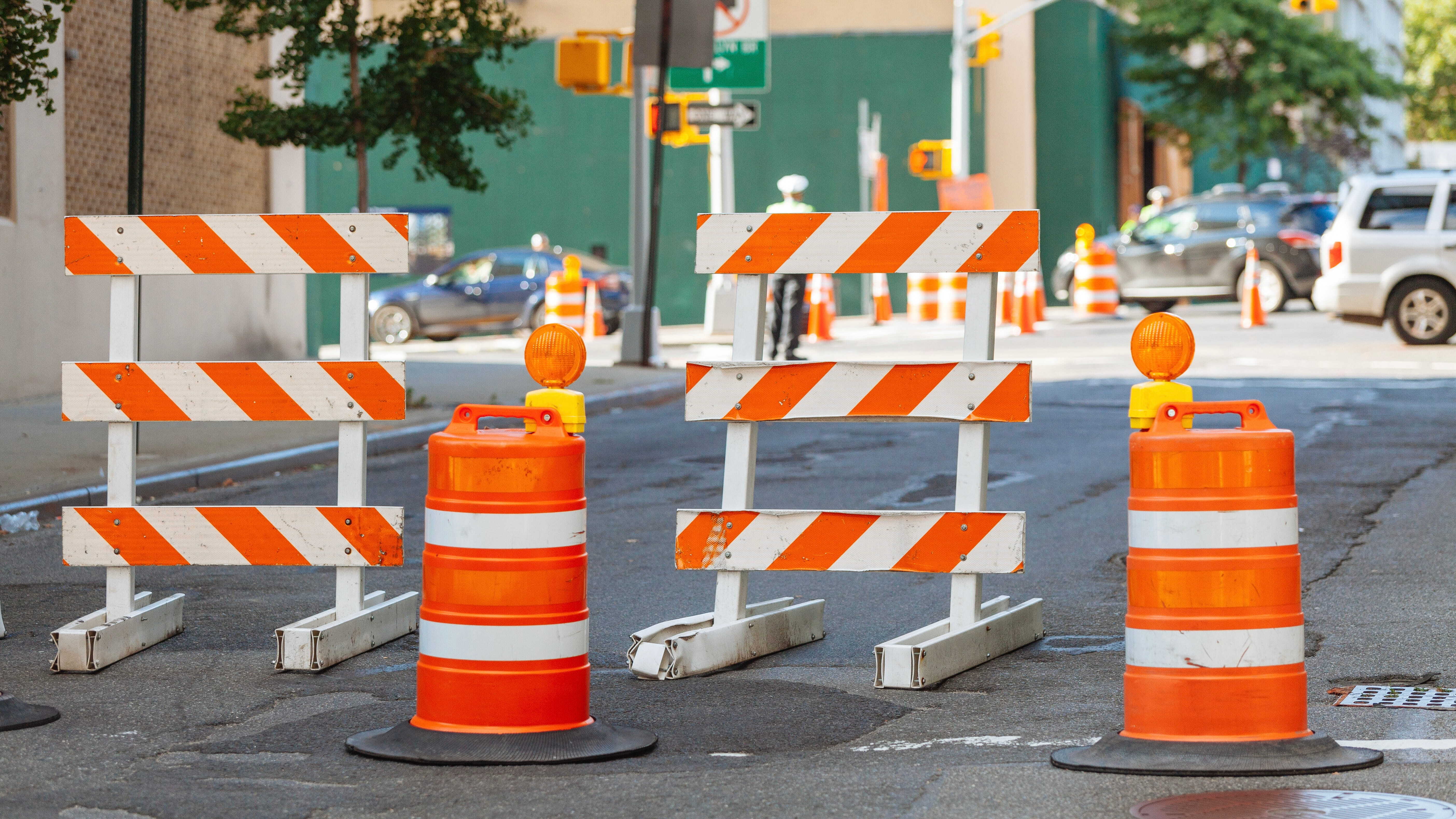 Road work on streets