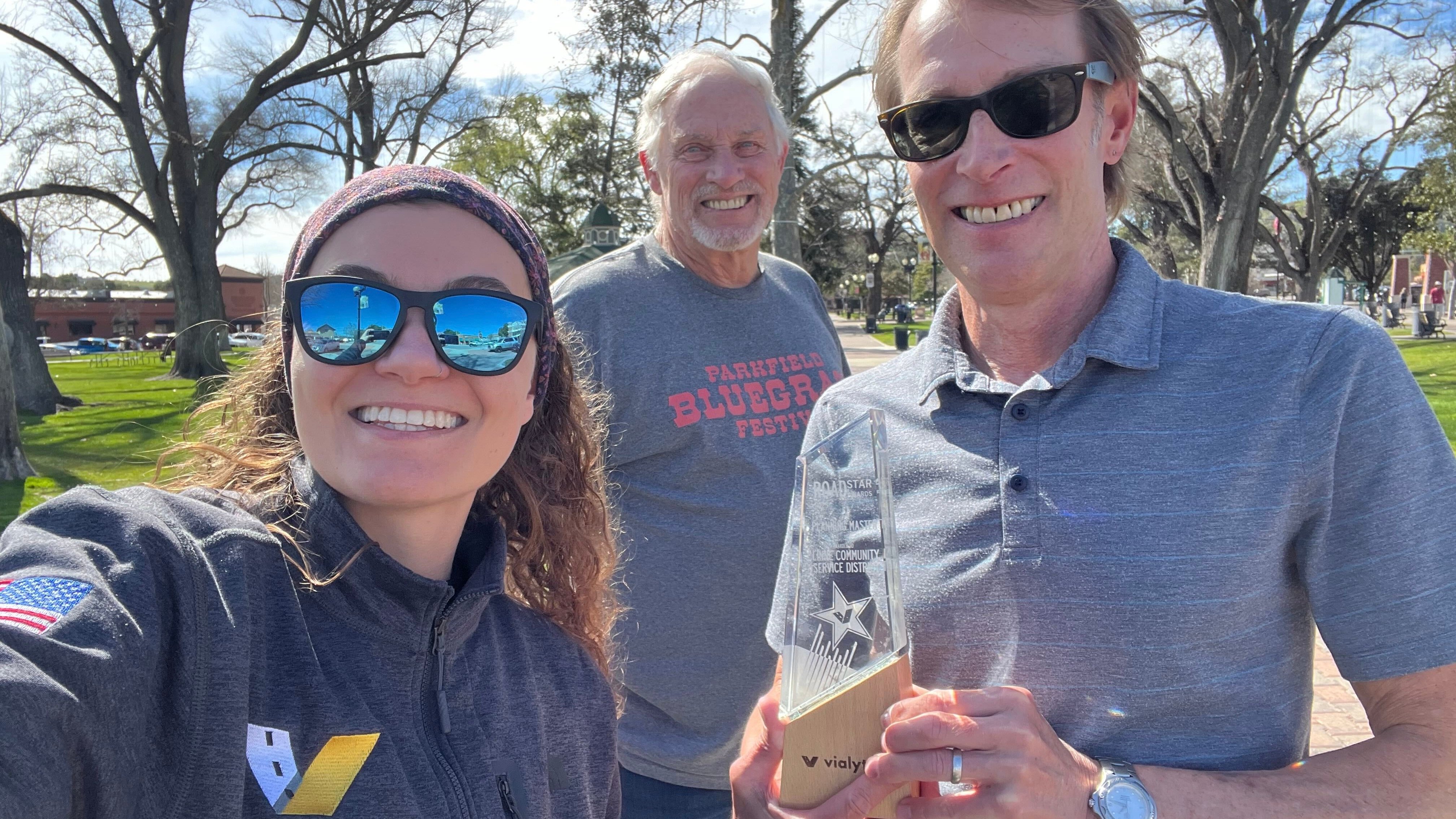 Linne Community Services District, CA receiving the vialytics Planning Master 2025 award for proactive infrastructure planning.