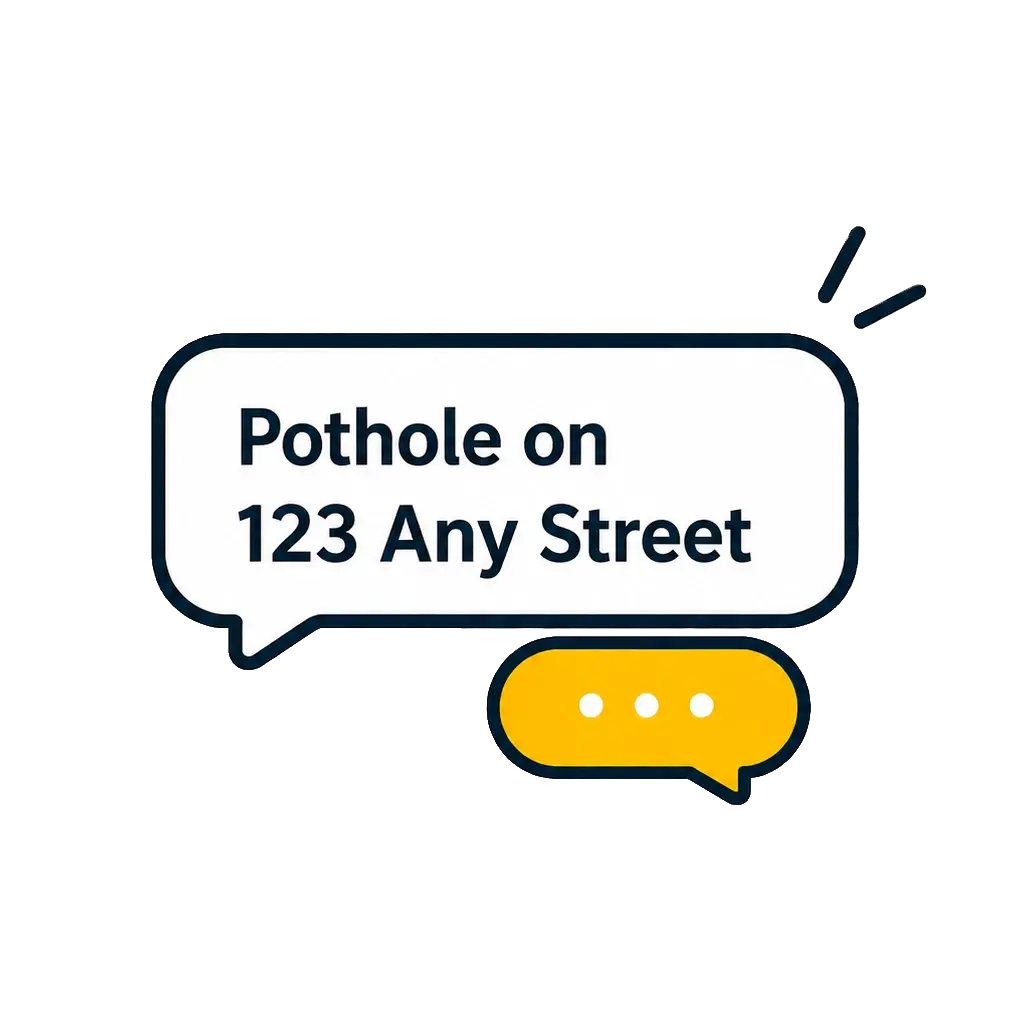 Illustration of a residents report with vialytics' Citizen Copilot