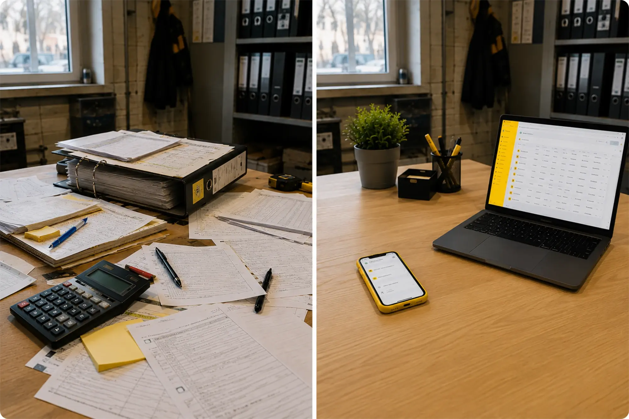 A comparison: Old-fashioned paper-based record-keeping versus using vialytics.